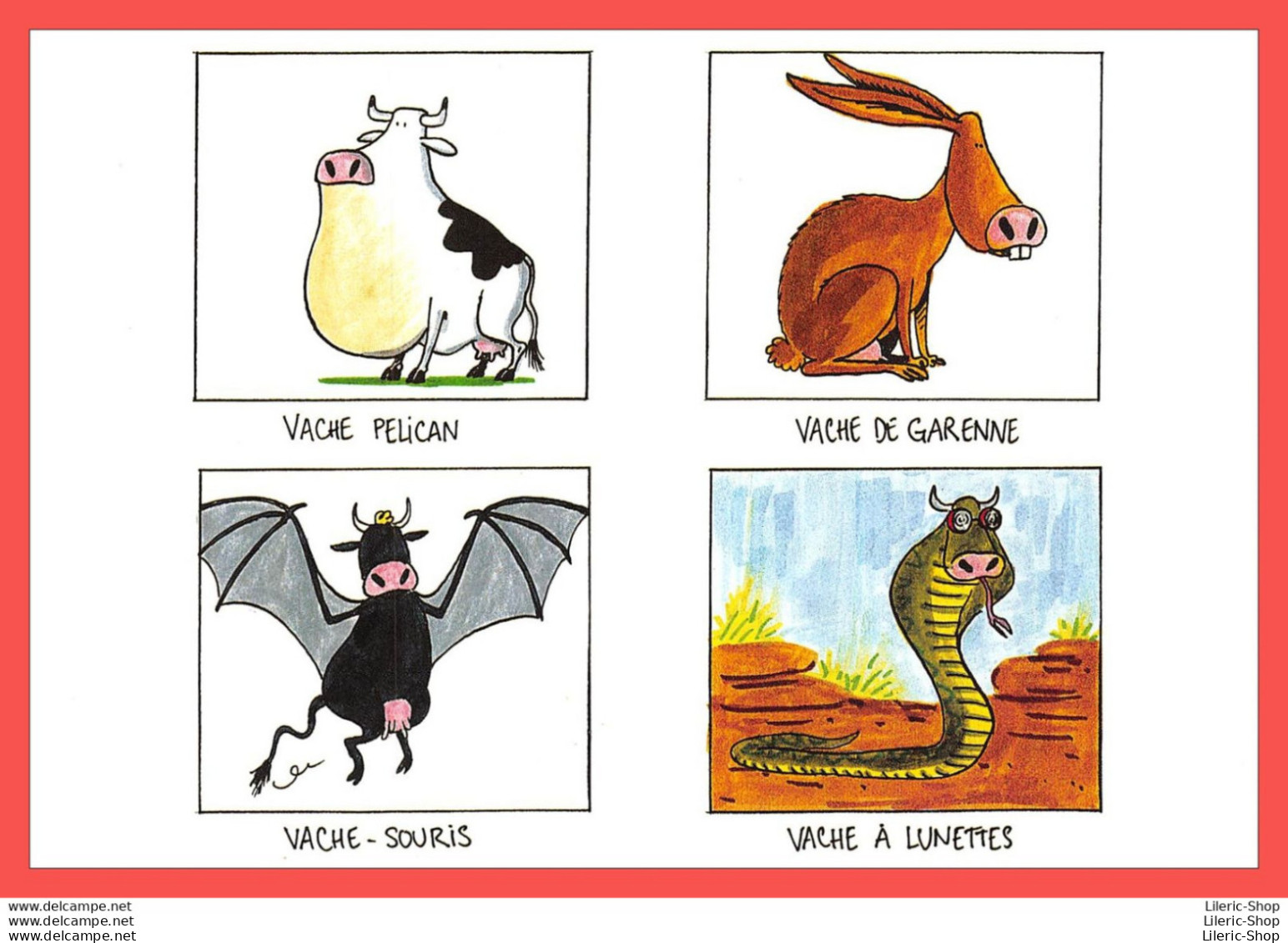 Michel CAMBON " Drôles De Vaches " CPM N° CA18 Label Images   - Contemporary (from 1950)