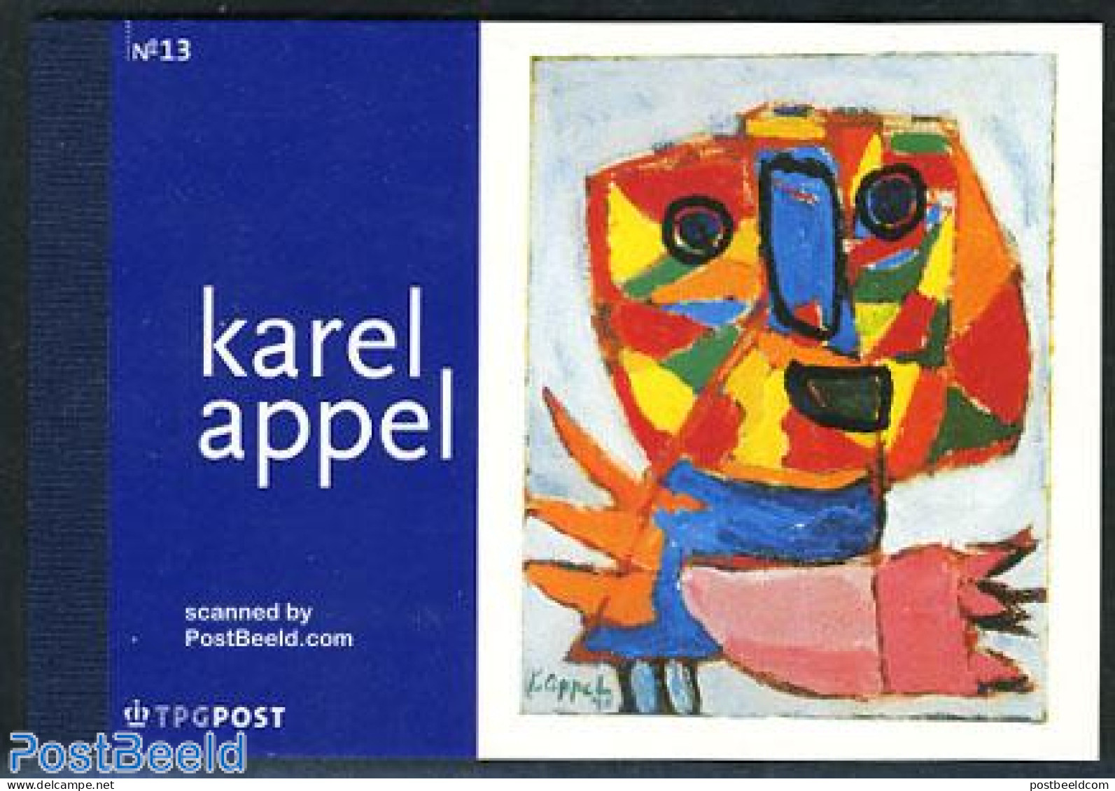 Netherlands 2006 Karel Appel Prestige Booklet (No 13), Mint NH, Stamp Booklets - Art - Modern Art (1850-present) - Pai.. - Neufs