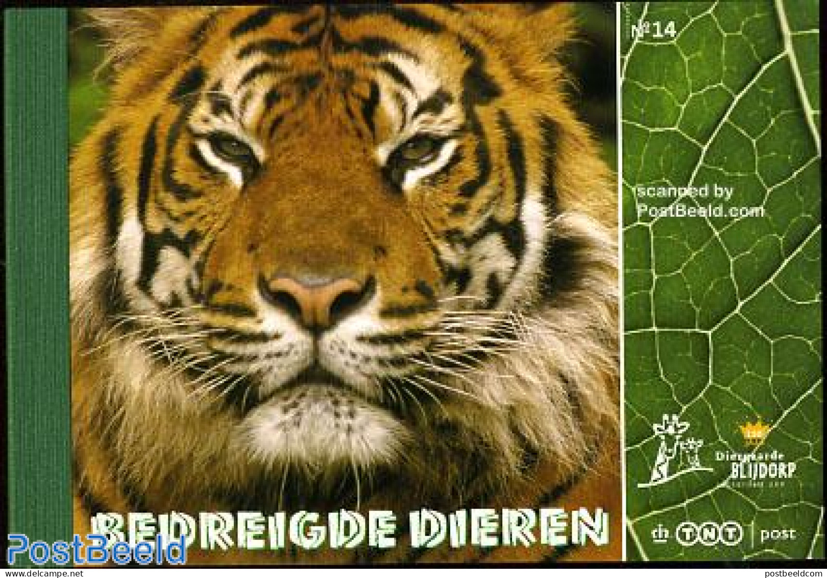 Netherlands 2006 Zoo Animals Prestige Booklet, Mint NH, Nature - Animals (others & Mixed) - Butterflies - Cat Family -.. - Neufs
