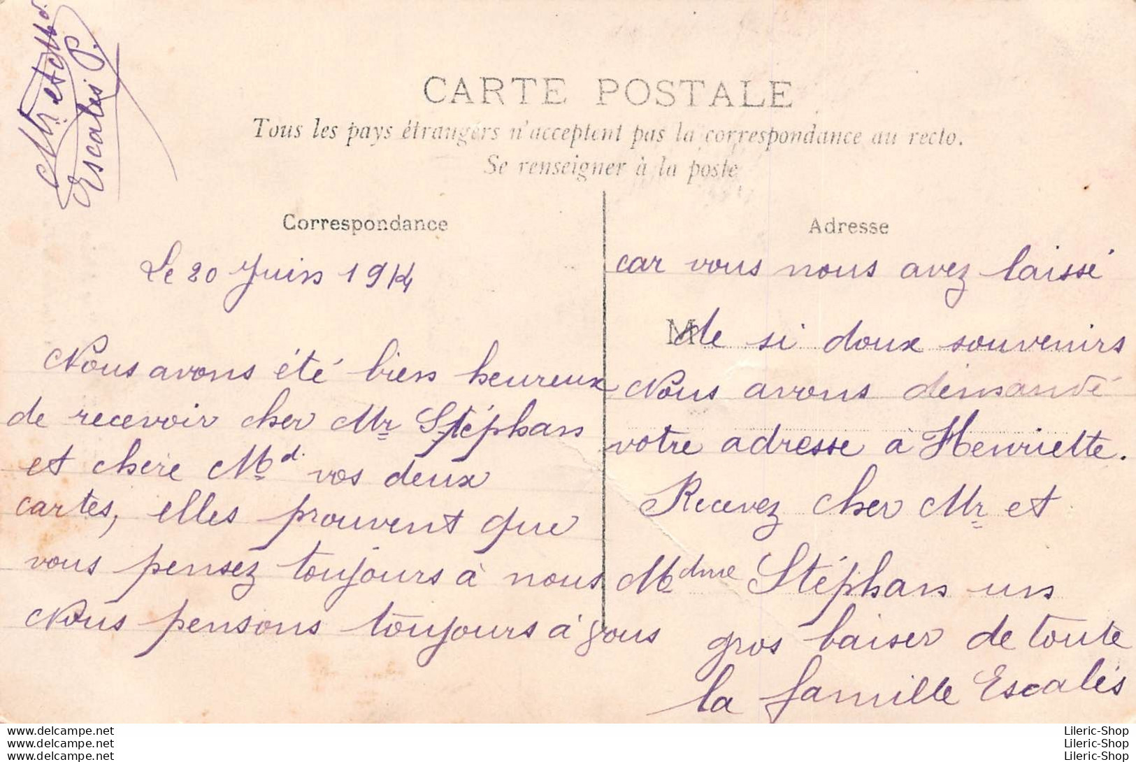ALGÉRIE CPA 1914 Une Rue Arabe - Collection De La Panthère - E.J. Alger  - Altri & Non Classificati