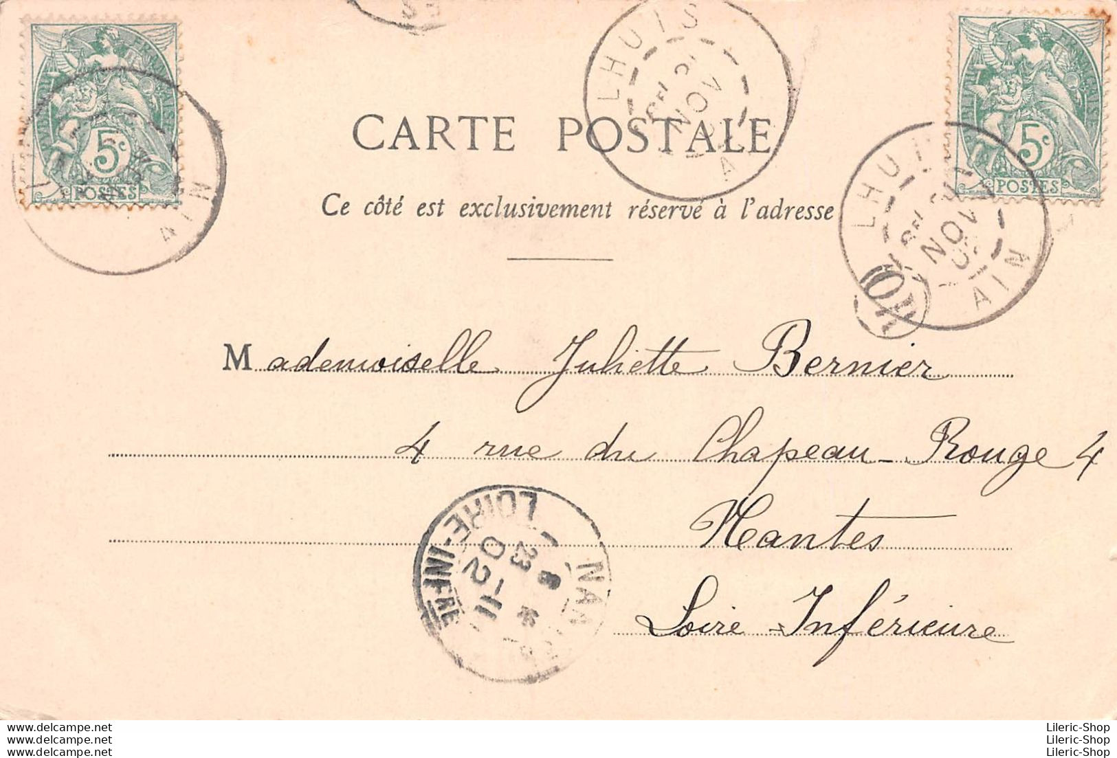 Belley (01) Vieille Porte - Cpa Précurseur Oblitération LHUIS 1902  - Belley