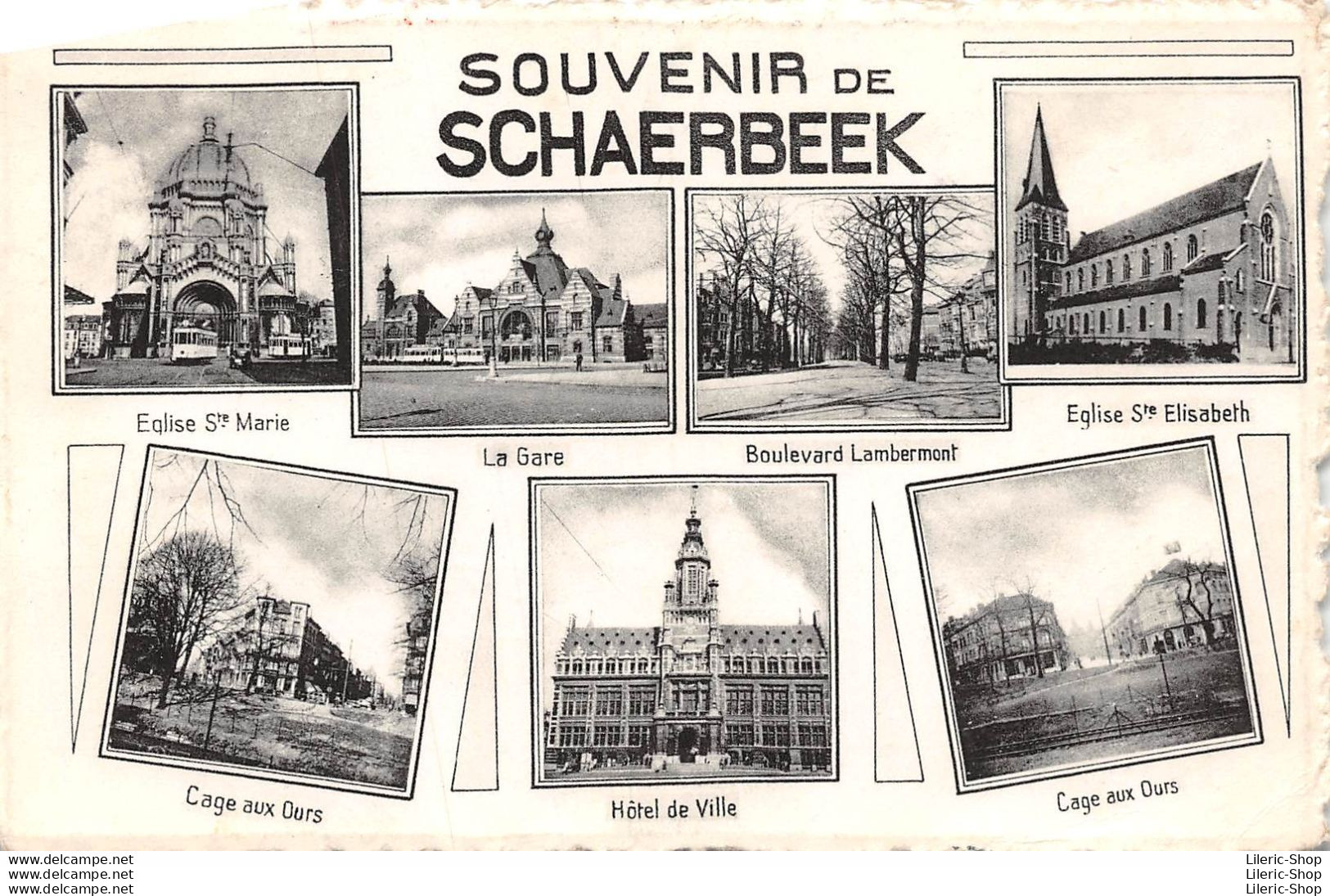 CPSM 1956 Souvenir De Schaerbeek ( Multi-vues ) - Schaerbeek - Schaarbeek