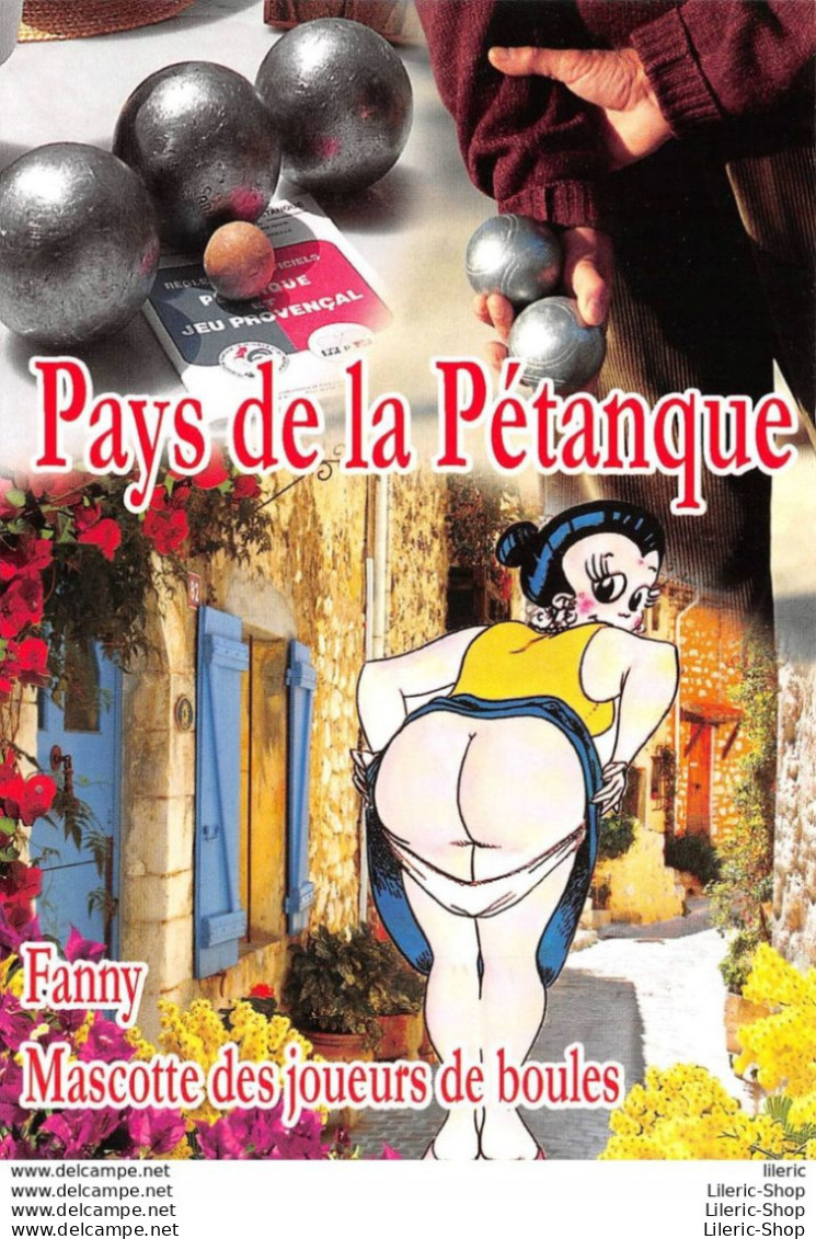NU // NUDE // HUMOUR // COMIC - PAYS DE LA PETANQUE - " FANNY MASCOTTE DES JOUEURS DE BOULES " - Petanca