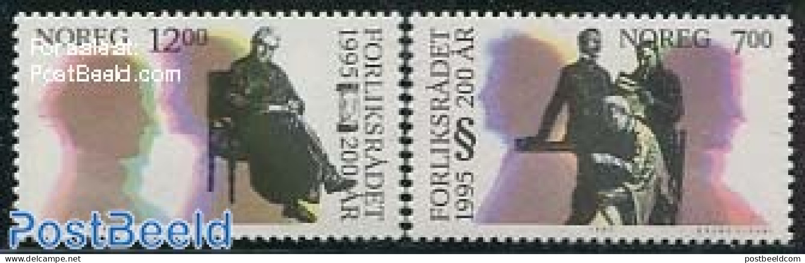 Norway 1995 Forliksradet 2v, Mint NH - Unused Stamps
