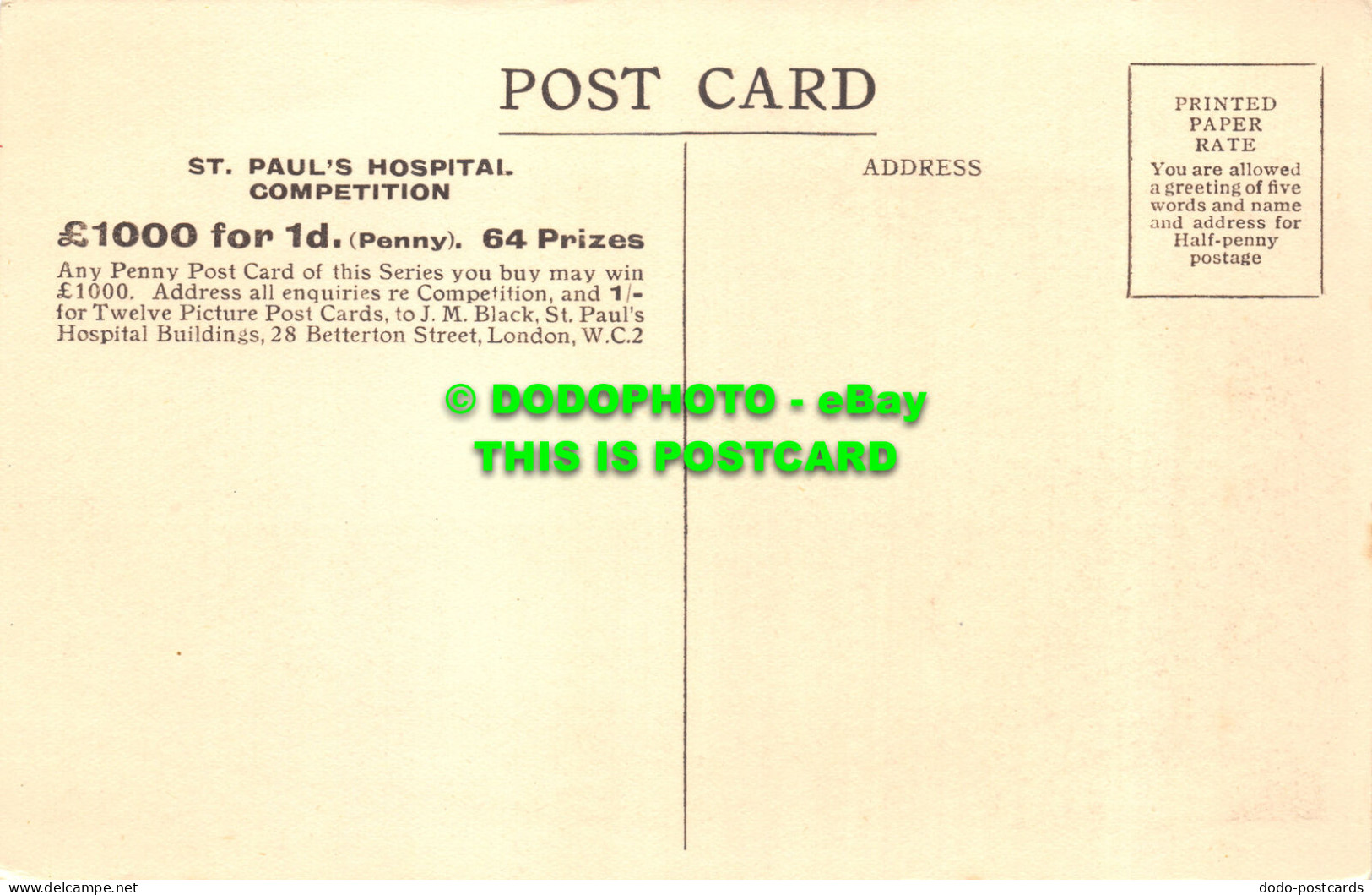 R502887 Series A. No. 9. Old Curiosity Shop. London. St. Pauls Hospital Competit - Other & Unclassified