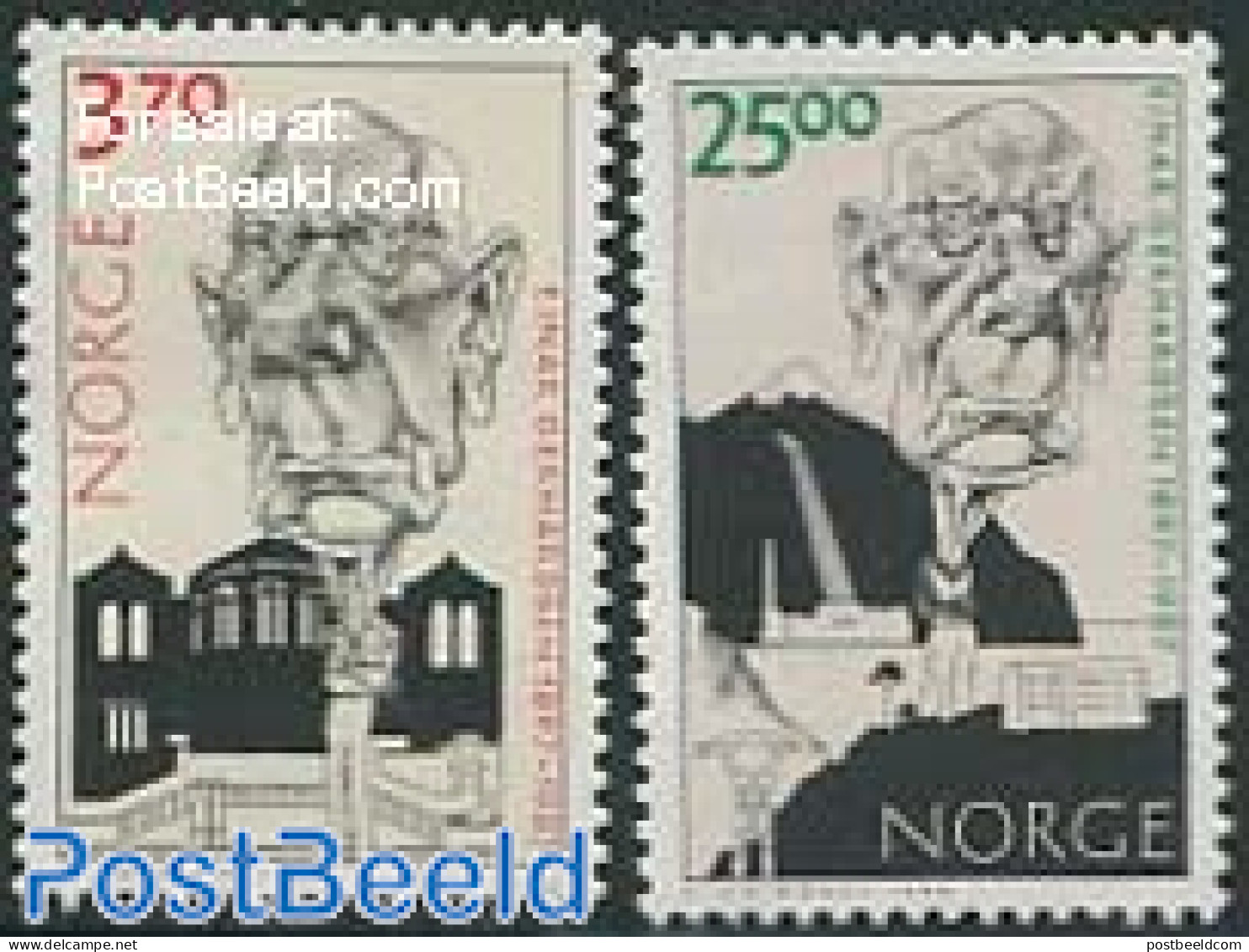 Norway 1997 E. Gerhardsen 2v, Mint NH, History - Politicians - Unused Stamps