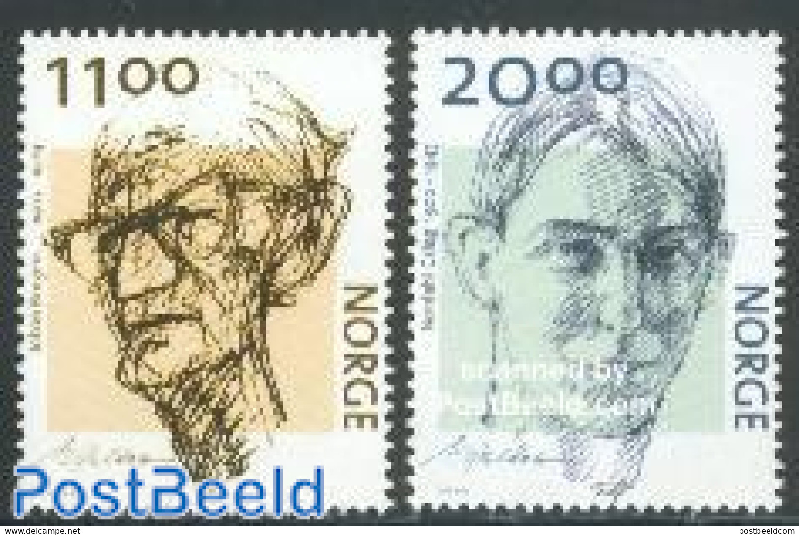 Norway 2002 Authors 2v, Mint NH, Art - Authors - Neufs