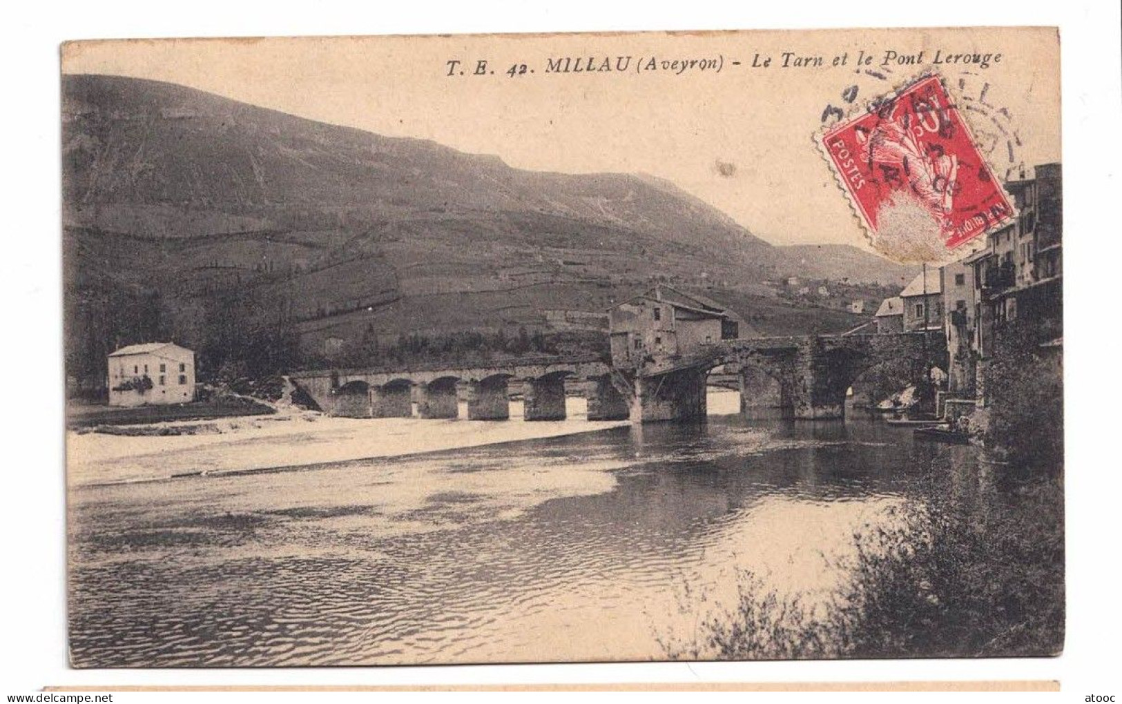 TE 42 MILLAU Aveyron Le Tarn Et Le Pont Lerouge - Millau