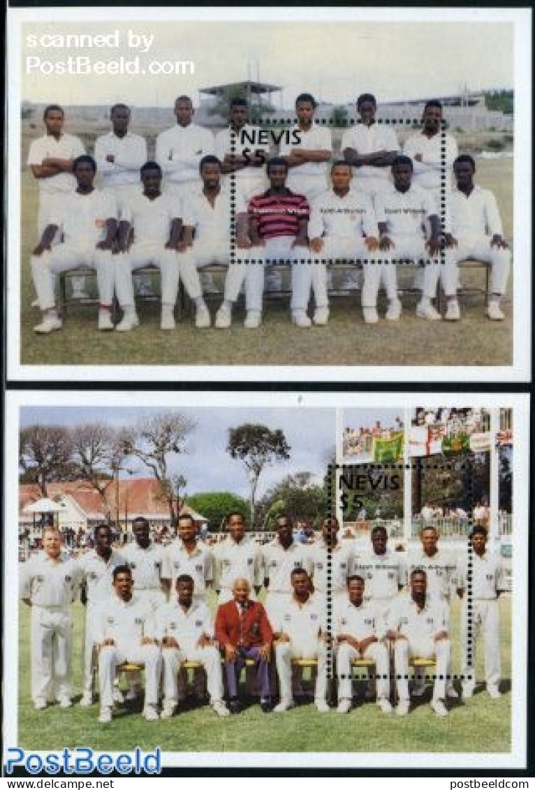 Nevis 1997 Cricket 2 S/s, Mint NH, Sport - Cricket - Sport (other And Mixed) - Cricket