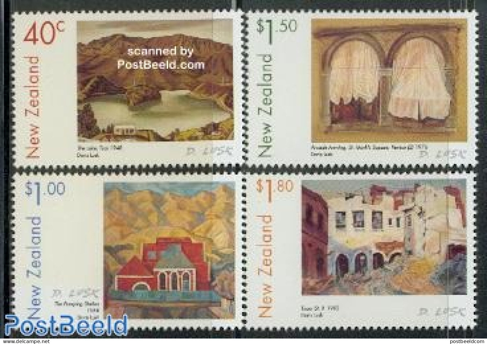 New Zealand 1999 Lusk Paintings 4v, Mint NH, Art - Modern Art (1850-present) - Unused Stamps