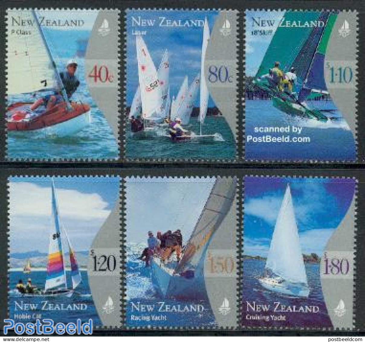 New Zealand 1999 Yachting 6v, Mint NH, Sport - Transport - Sailing - Ships And Boats - Neufs