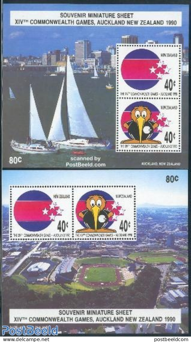 New Zealand 1990 Commonwealth Games 2 S/s, Mint NH, Sport - Sport (other And Mixed) - Ongebruikt