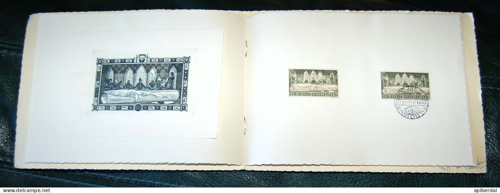 Liechstenstein - Booklet 1942 Serie. Complete Uncommon. - Briefe U. Dokumente