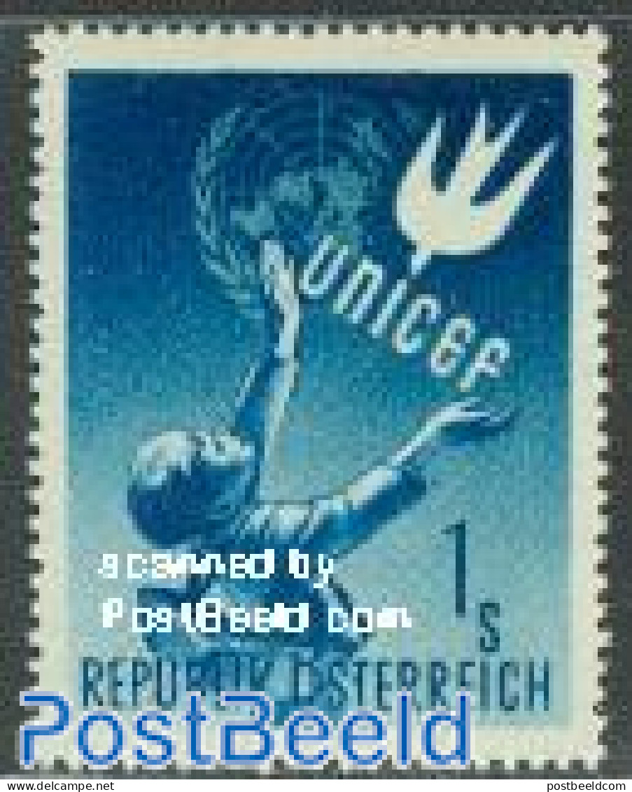 Austria 1949 UNICEF 1v, Mint NH, History - Unicef - Neufs