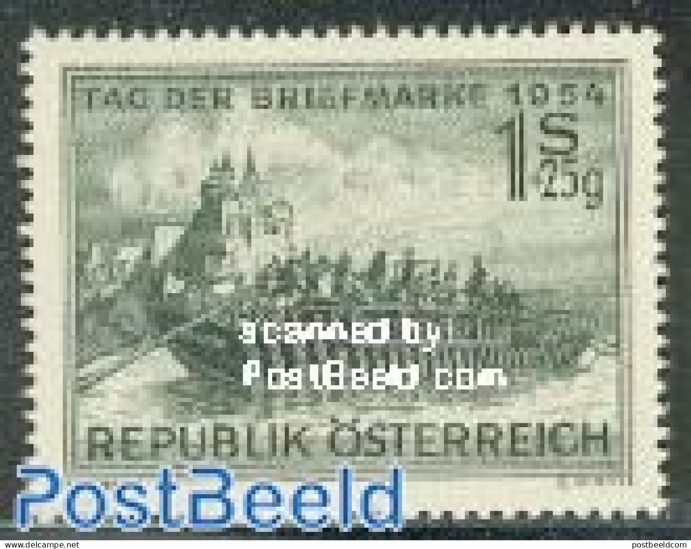 Austria 1954 Stamp Day 1v, Mint NH, Religion - Transport - Cloisters & Abbeys - Stamp Day - Ships And Boats - Neufs