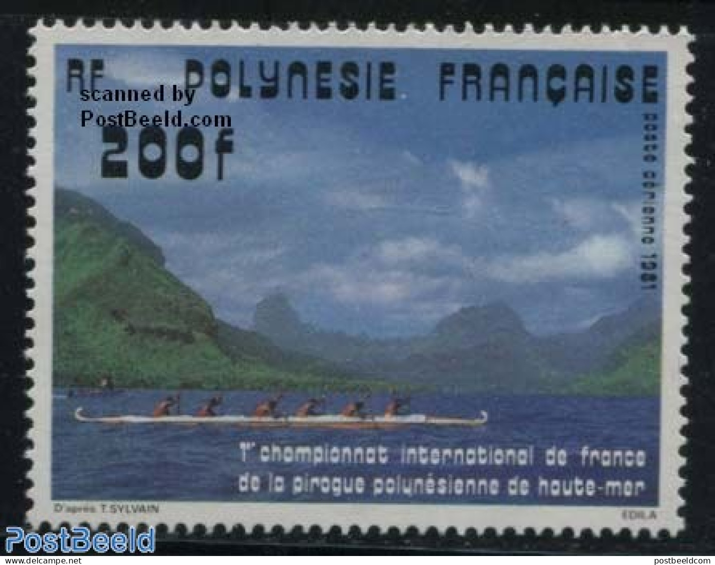 French Polynesia 1981 Sea Canoe Games 1v, Mint NH, Sport - Transport - Kayaks & Rowing - Sport (other And Mixed) - Shi.. - Unused Stamps