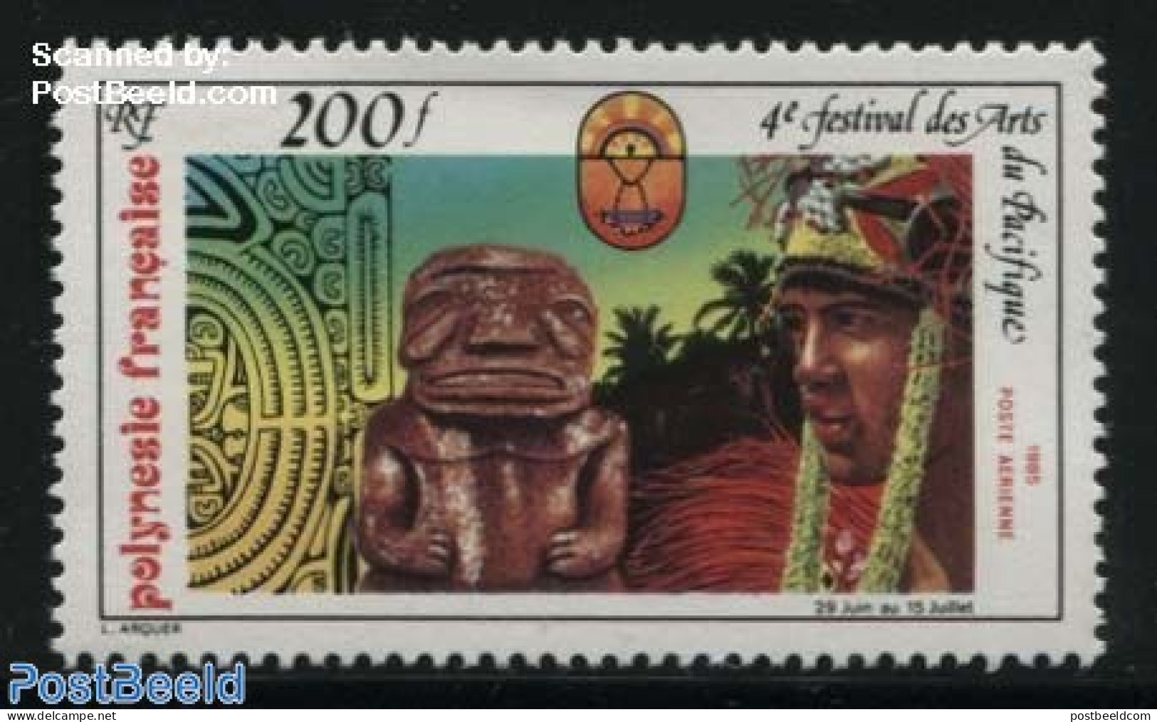French Polynesia 1985 Pacific Art Festival 1v, Mint NH, Various - Folklore - Neufs