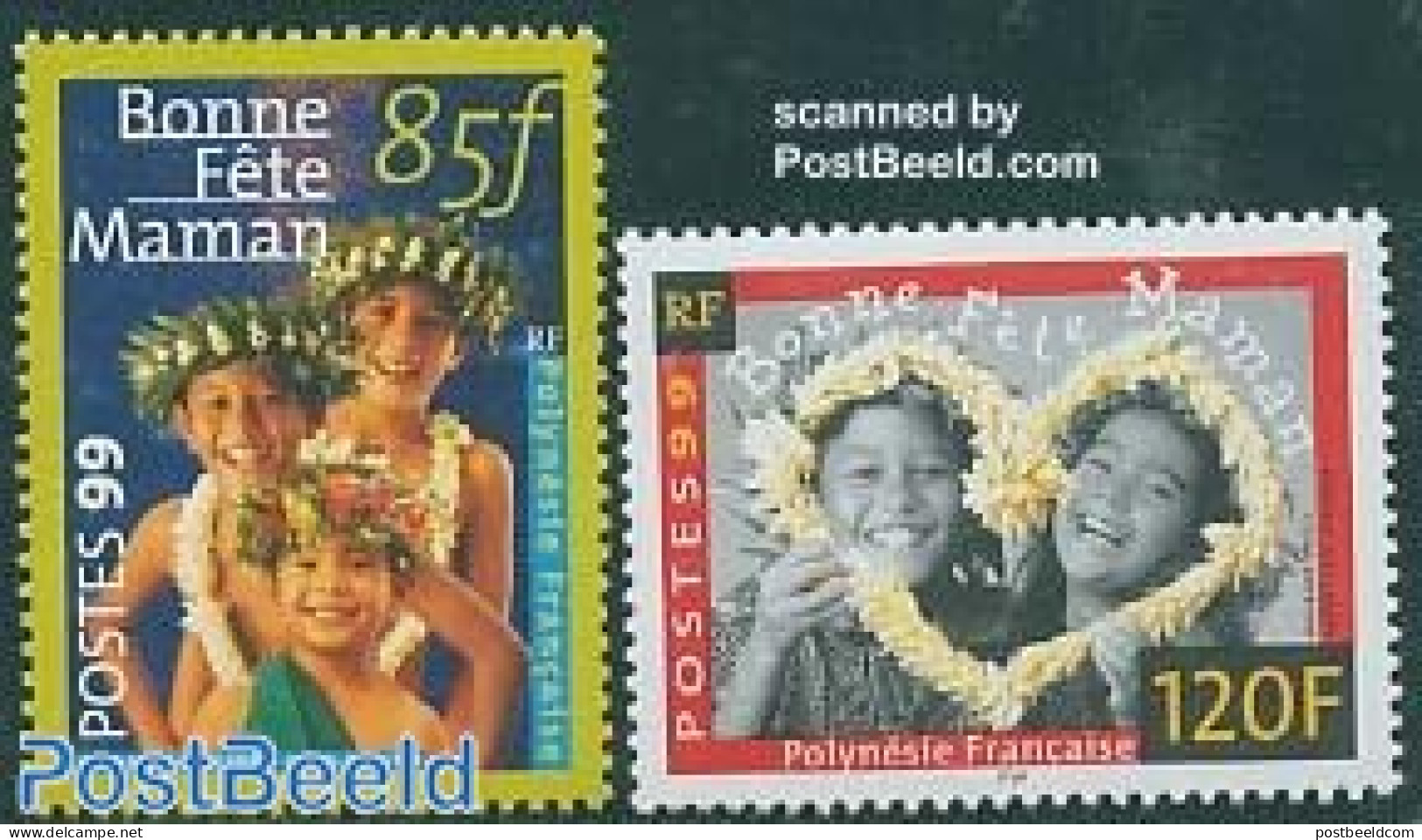 French Polynesia 1999 Mother Day 2v, Mint NH, History - Women - Unused Stamps