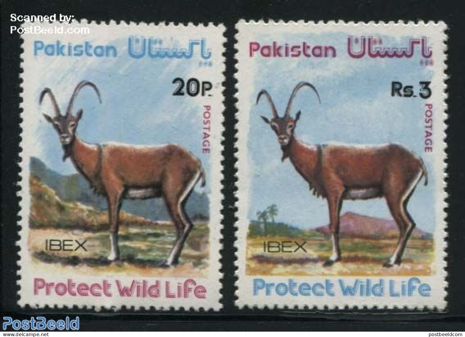 Pakistan 1976 Wild Animals 2v, Mint NH, Nature - Animals (others & Mixed) - Pakistan