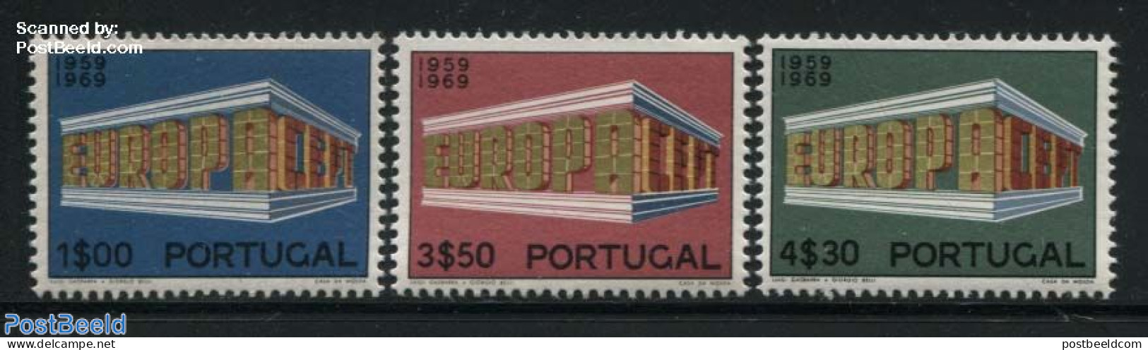 Portugal 1969 Europa 3v, Mint NH, History - Europa (cept) - Neufs