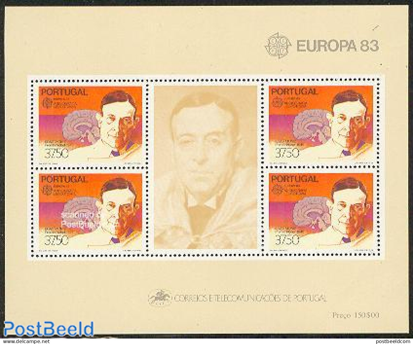 Portugal 1983 Europa S/s, Mint NH, Health - History - Health - Europa (cept) - Nobel Prize Winners - Unused Stamps