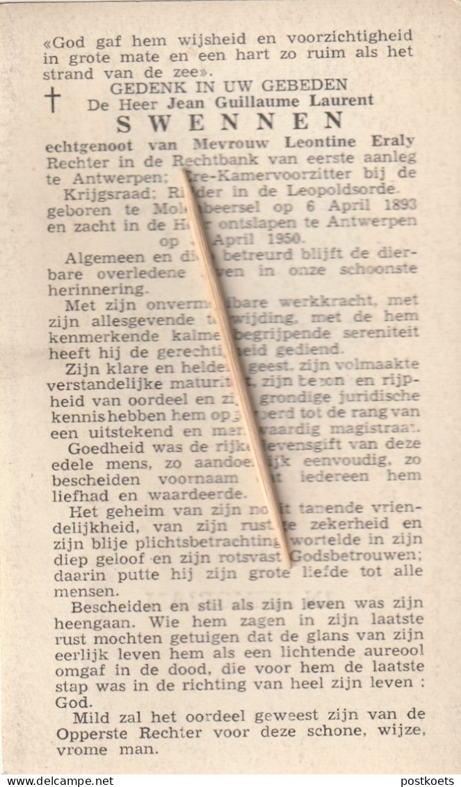 Molenbeersel, Antwerpen, Jean Swennen, Eraly, - Andachtsbilder