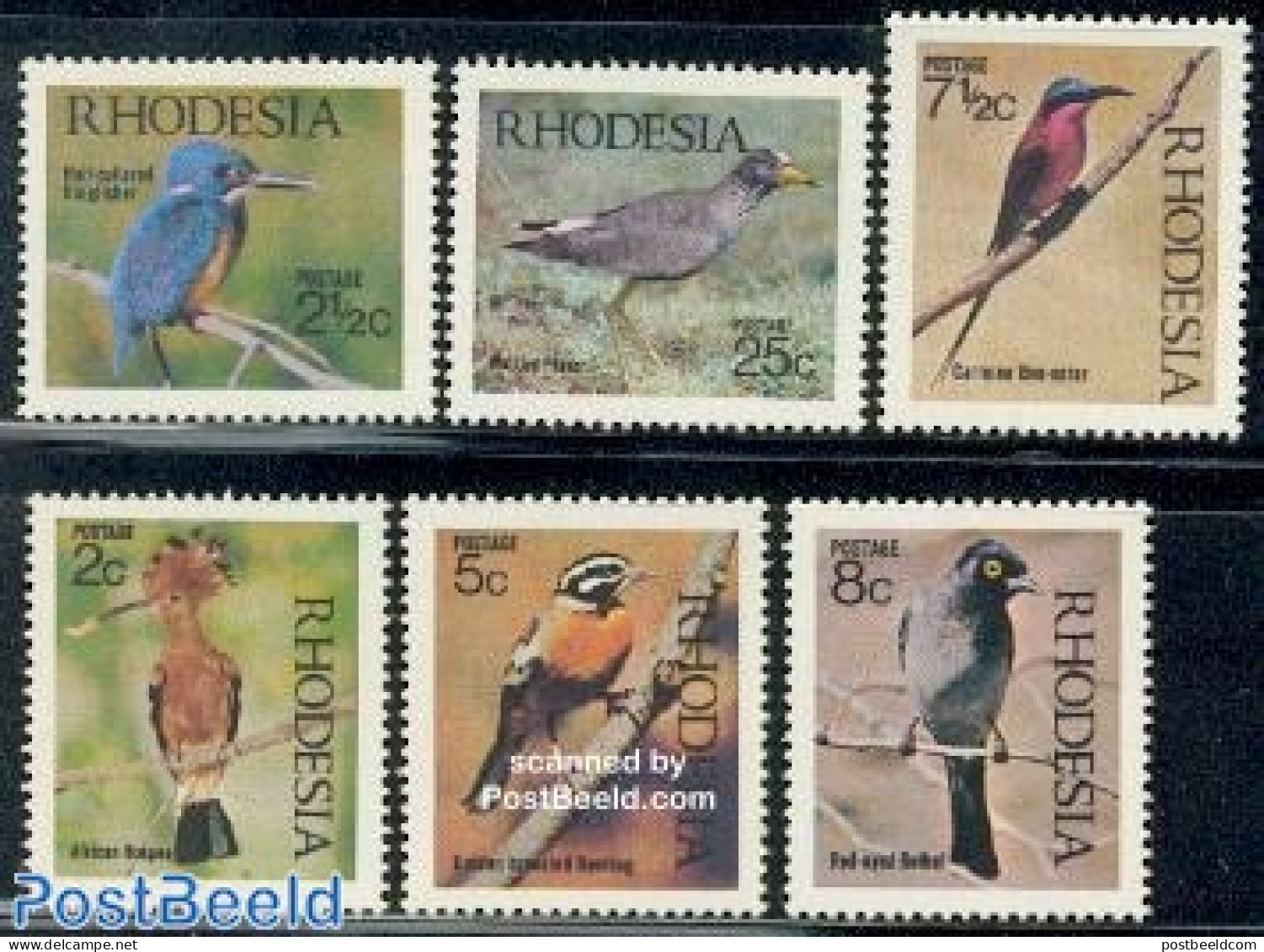 Rhodesia 1971 Birds 6v, Mint NH, Nature - Birds - Kingfishers - Autres & Non Classés