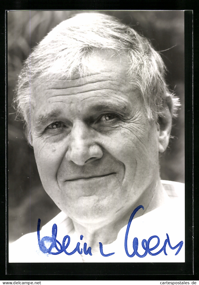 AK Schauspieler Heinz Weiss, Mit Original Autograph  - Attori