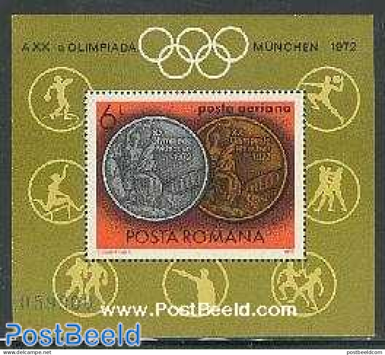 Romania 1972 Olympic Winners S/s, Mint NH, Sport - Olympic Games - Ungebraucht