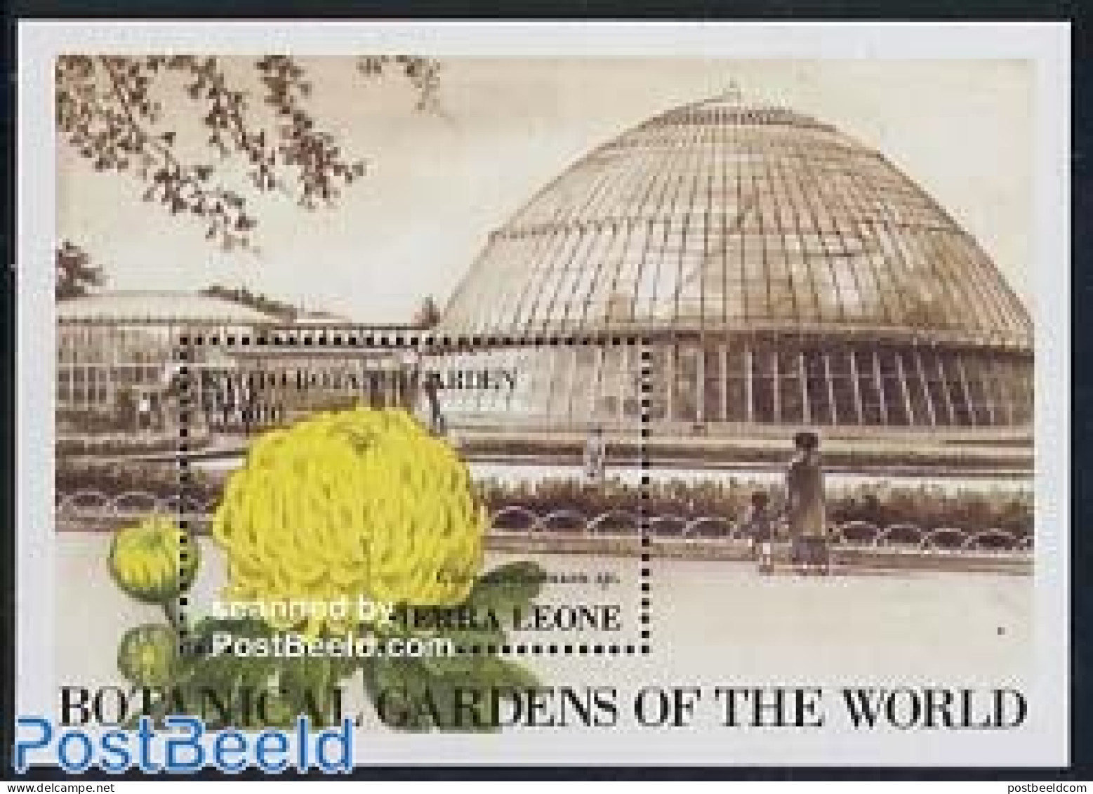 Sierra Leone 1991 Botanic Garden Kyoto S/s, Mint NH, Nature - Flowers & Plants - Gardens - Sonstige & Ohne Zuordnung