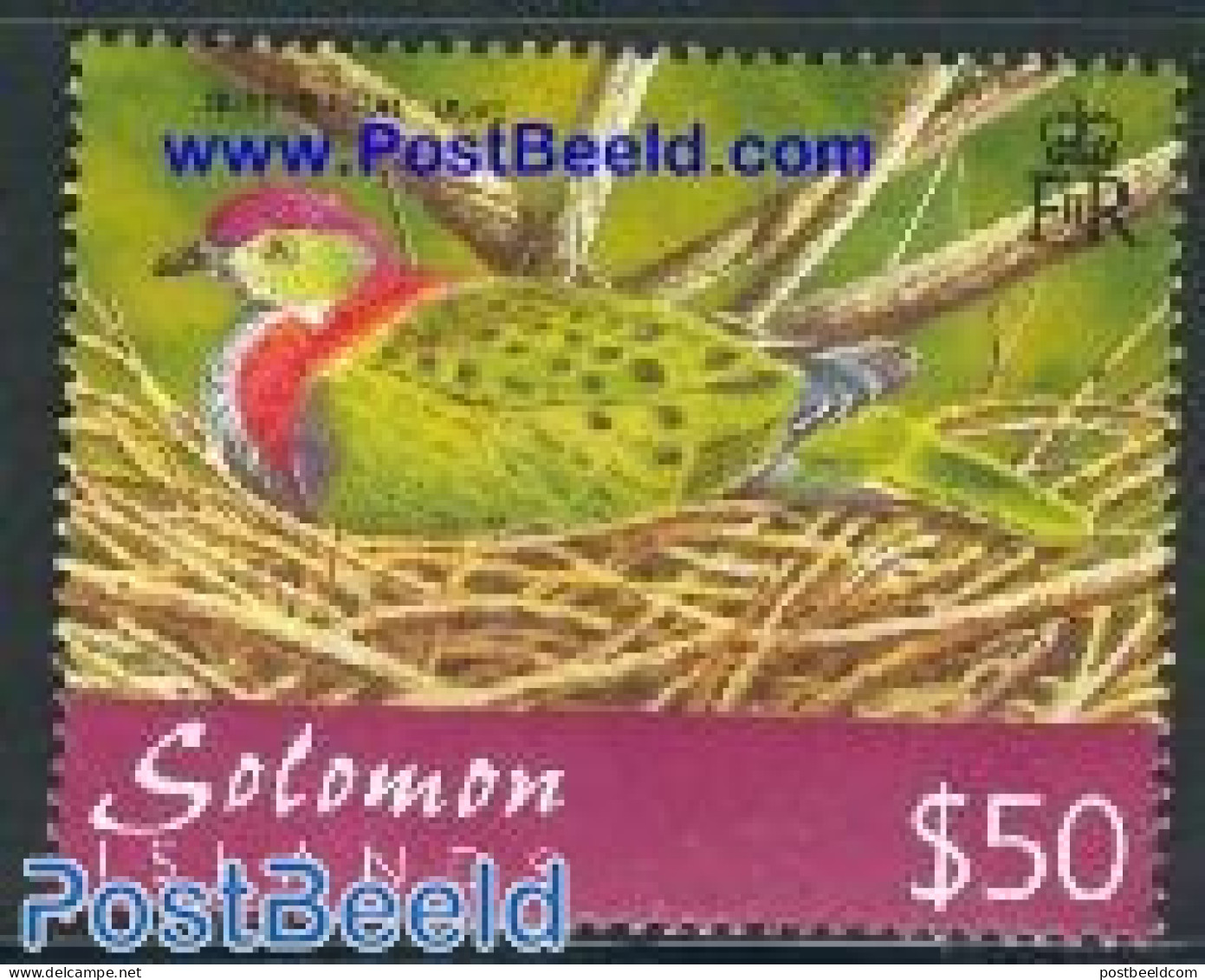 Solomon Islands 2001 Definitive 1v $50, Mint NH, Nature - Birds - Salomon (Iles 1978-...)