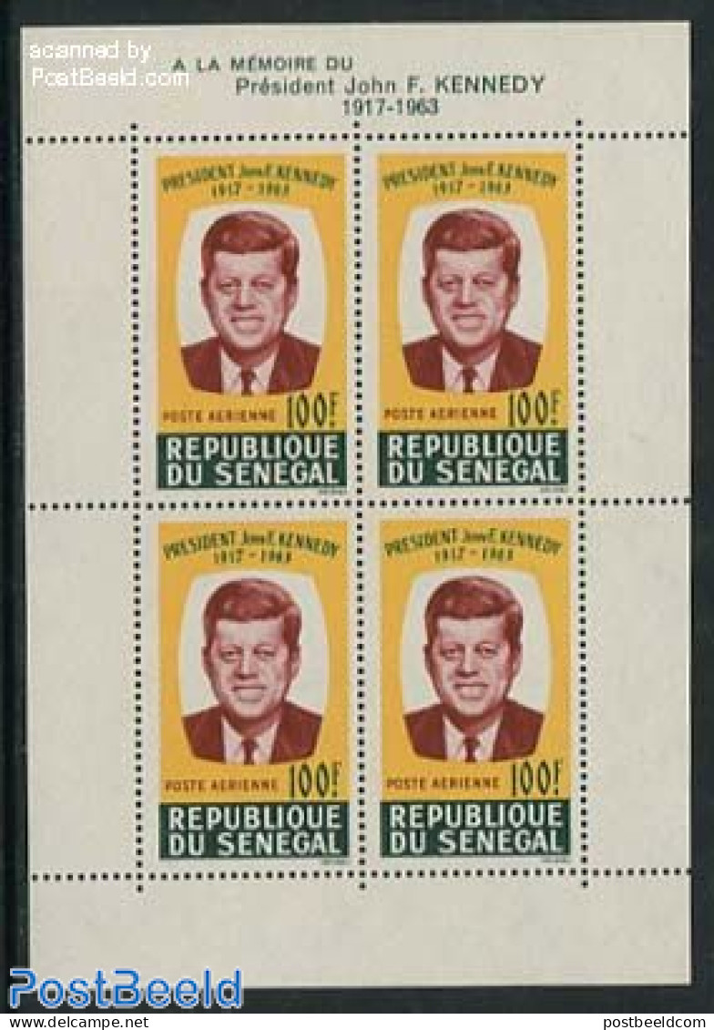 Senegal 1964 J.F. Kennedy S/s, Mint NH, History - American Presidents - Sénégal (1960-...)