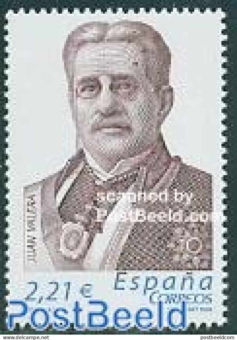 Spain 2005 Juan Valera 1v, Mint NH, History - Decorations - Politicians - Art - Authors - Ungebraucht