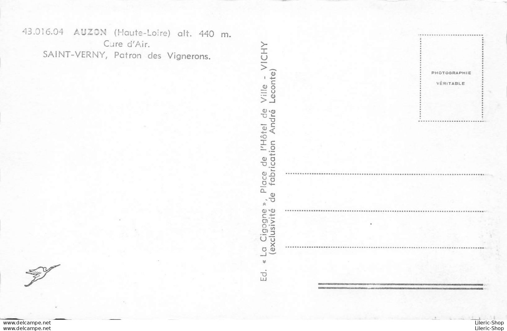 43390  AUZON - SAINT-VERNY, Patron Des Vignerons. - Sonstige & Ohne Zuordnung