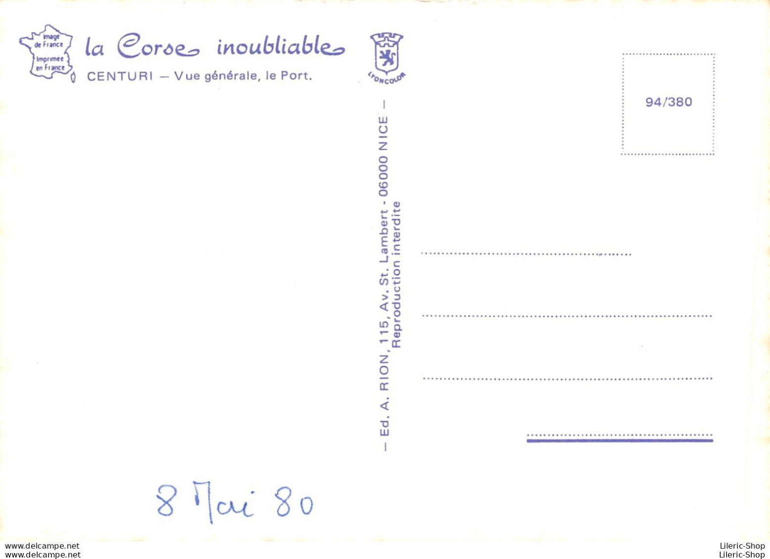 [2B] CENTURI Vue Générale, Le Port. - 1980 - Altri & Non Classificati