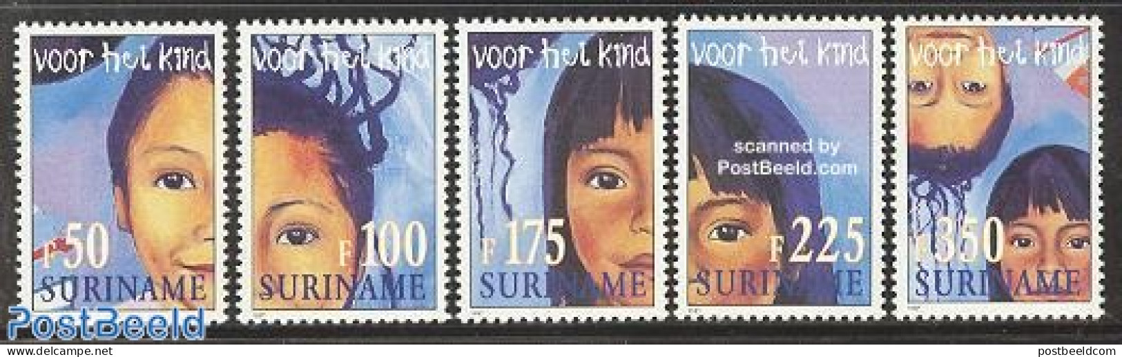 Suriname, Republic 1997 Child Welfare 5v, Mint NH - Surinam