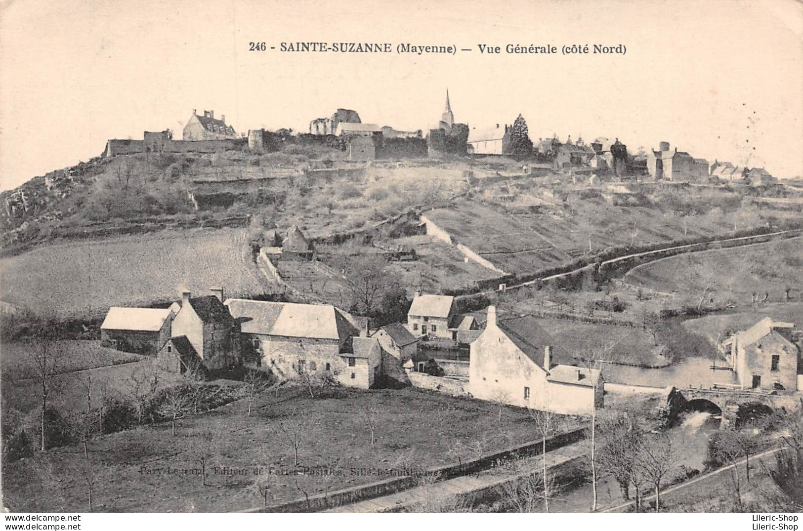 [53]  SAINTE-SUZANNE (Mayenne) - Vue Générale (côté Nord) - 1914 - Sainte Suzanne