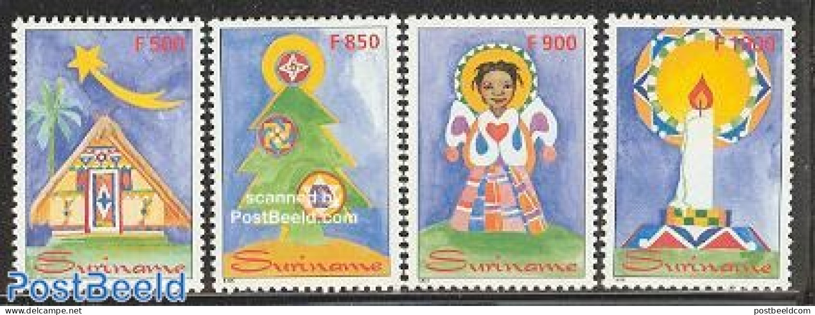 Suriname, Republic 1999 Christmas 4v, Mint NH, Religion - Christmas - Noël