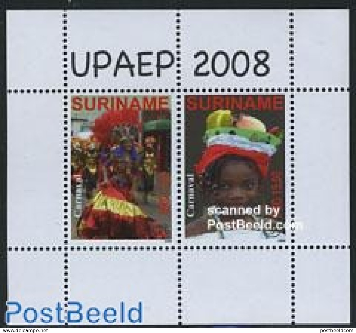 Suriname, Republic 2008 UPAEP, Carnival S/s, Mint NH, Various - U.P.A.E. - Folklore - Surinam