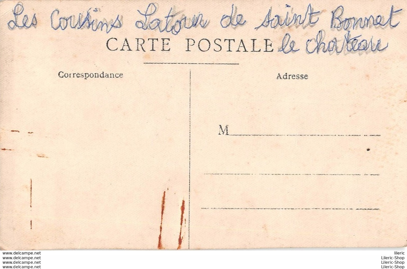 42380 / Saint-Bonnet-le-Château - " Les Cousins Latour" - Identified Persons