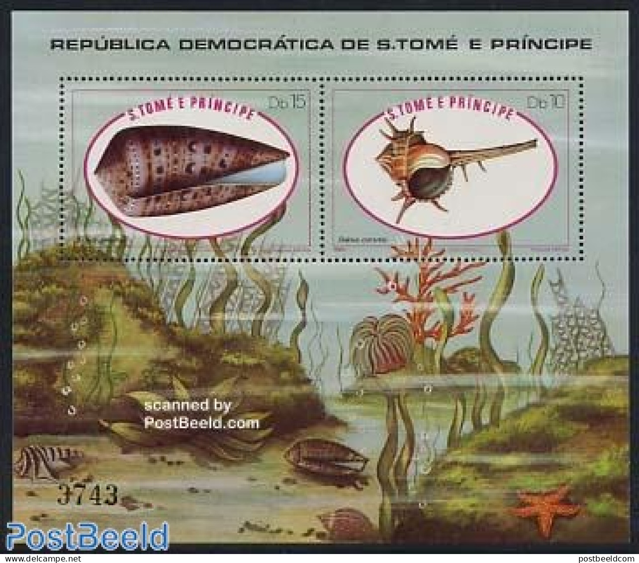 Sao Tome/Principe 1981 Shells S/s, Mint NH, Nature - São Tomé Und Príncipe
