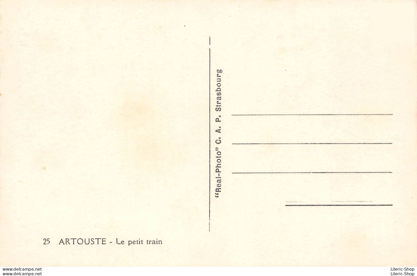 [64] ARTOUSTE - Le Petit Train "Real-Photo" Cpsm ± 1960 - Autres & Non Classés