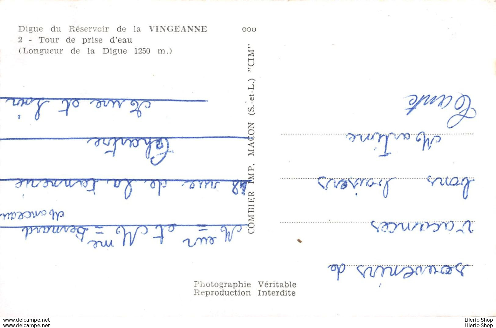 [52] Villegusien - Digue Du Réservoir De La VINGEANNE 2- Tour De Prise D'eau - Cpsm PF ± 1960 - Sonstige & Ohne Zuordnung