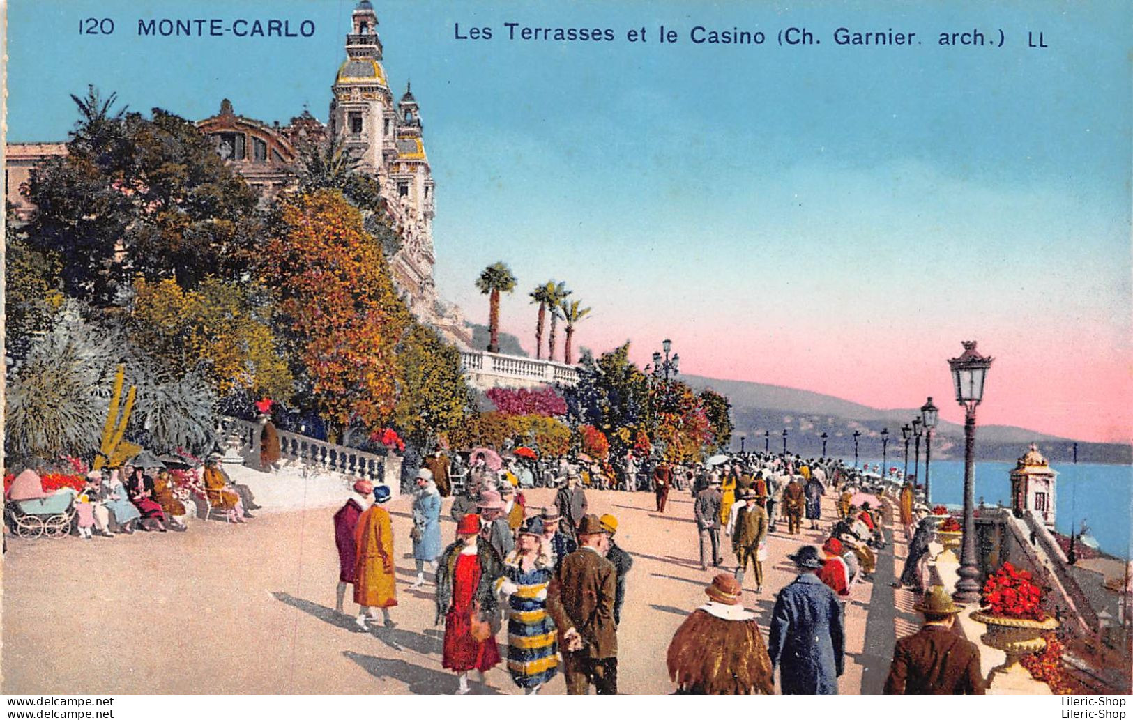 MONTE-CARLO Les Terrasses Et Le Casino (Ch. Garnier. Arch.) LL - Terraces