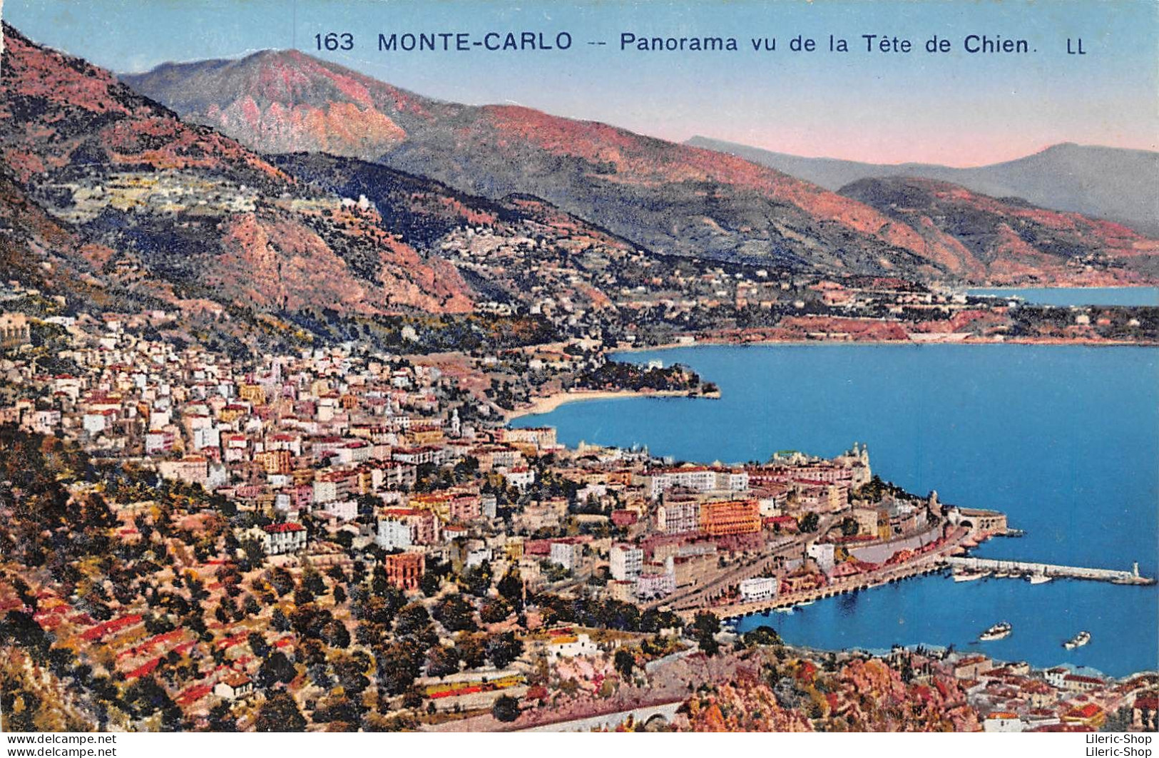 MONTE-CARLO - Panorama Vu De La Tête De Chien. LL - Monte-Carlo