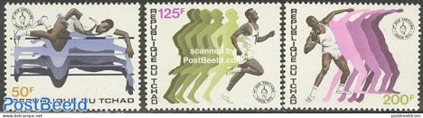 Chad 1973 African Games 3v, Mint NH, Sport - Athletics - Sport (other And Mixed) - Other & Unclassified