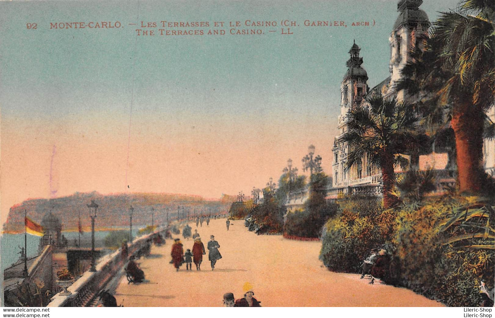 MONTE-CARLO. LES TERRASSES ET LE CASINO (CH. GARNIER, ARCH) - Casino