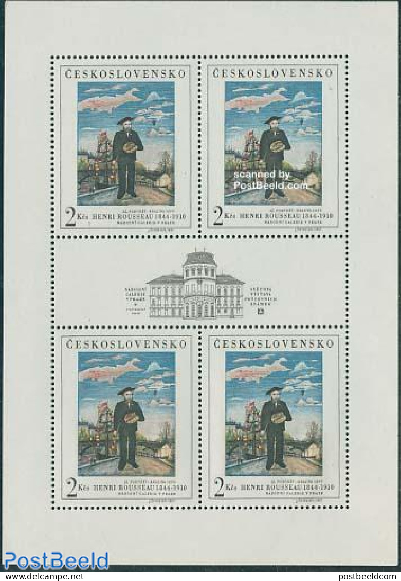 Czechoslovkia 1967 Henri Rousseau S/s, Mint NH, Transport - Philately - Ships And Boats - Art - Bridges And Tunnels - .. - Sonstige & Ohne Zuordnung