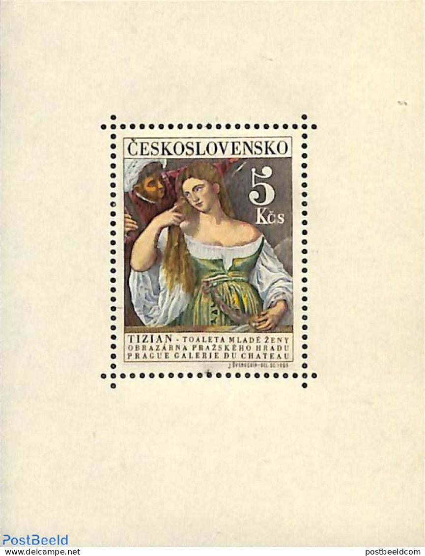 Czechoslovkia 1965 Titian Painting S/s, Mint NH, Art - Paintings - Autres & Non Classés