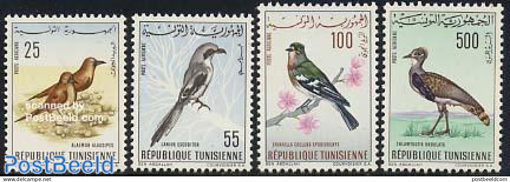 Tunisia 1965 Birds 4v, Mint NH, Nature - Birds - Tunisia (1956-...)